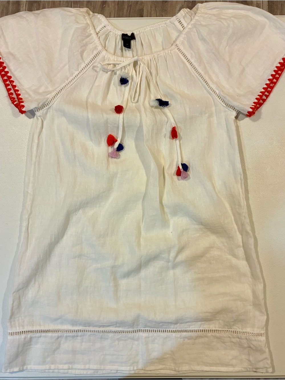 Adorable XS JCrew coverup with tassels